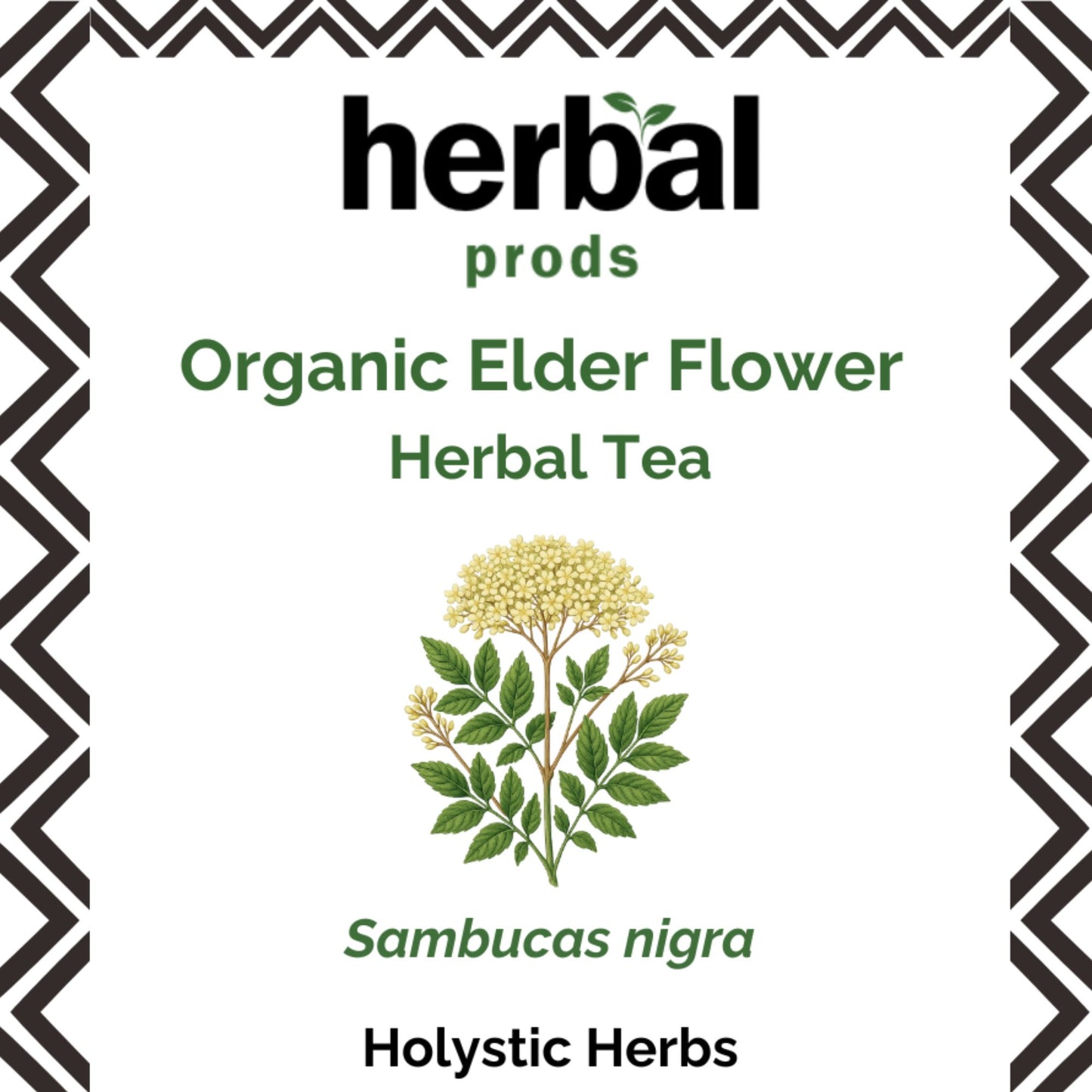 Organic Elder Flower Herbal Tea | Respiratory & Immune | Herbal Prods - Herbal Prods