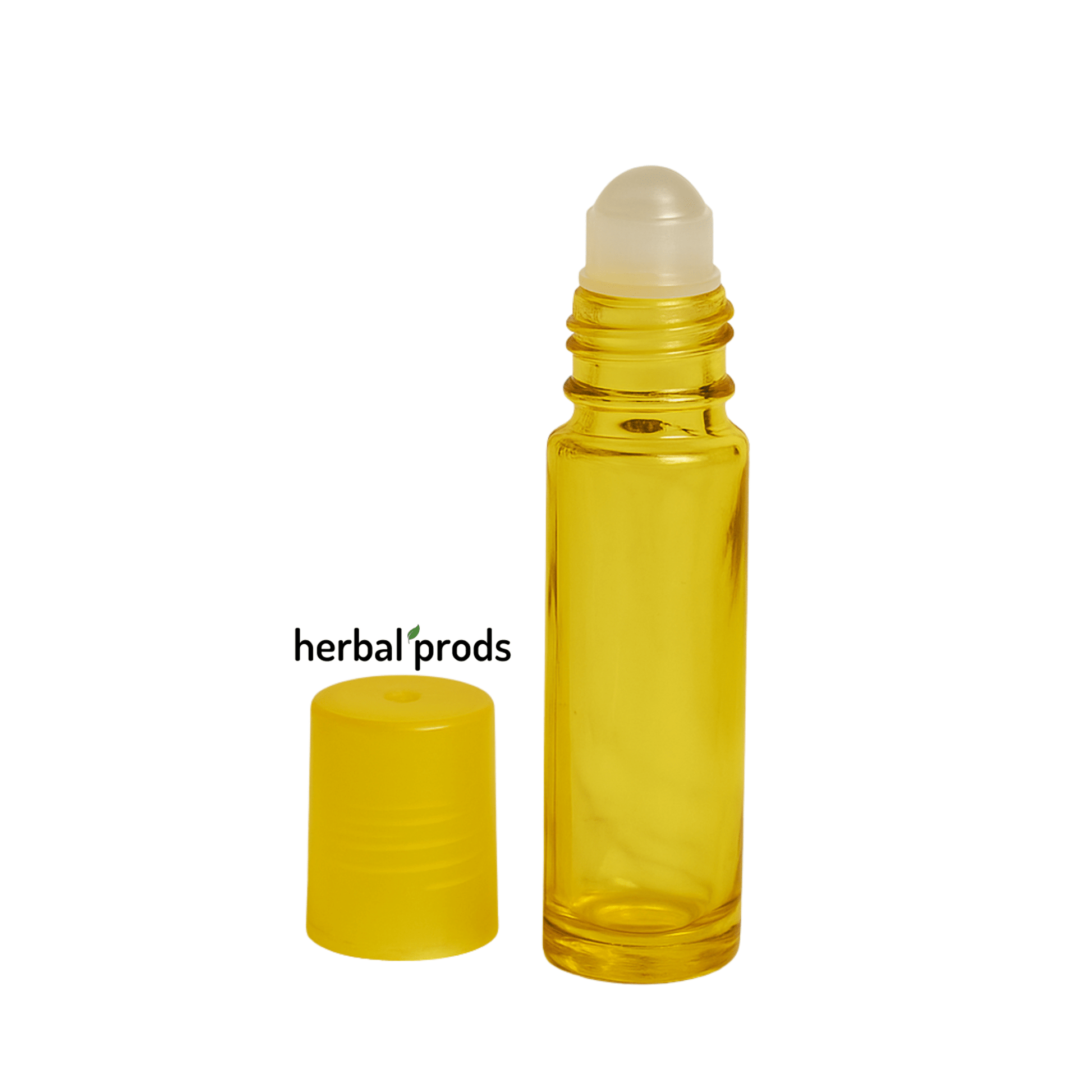Assorted Color Glass Roller Bottles – 10ml | Rainbow Mix with Matching Caps | 6, 12, or 24 Pack - Herbal Prods