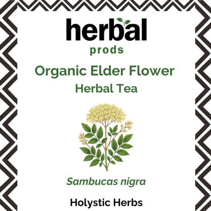 Organic Elder Flower Herbal Tea | Respiratory & Immune | Herbal Prods - Herbal Prods