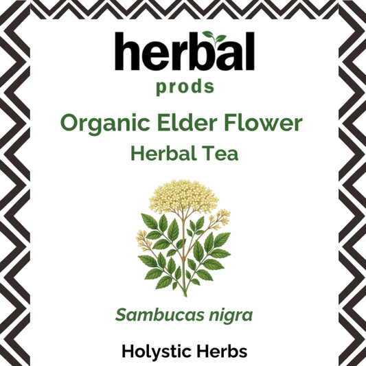 Organic Elder Flower Herbal Tea | Respiratory & Immune | Herbal Prods - Herbal Prods