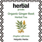 Organic Ginger Root Herbal Tea | Digestive & Immune | Herbal Prods - Herbal Prods