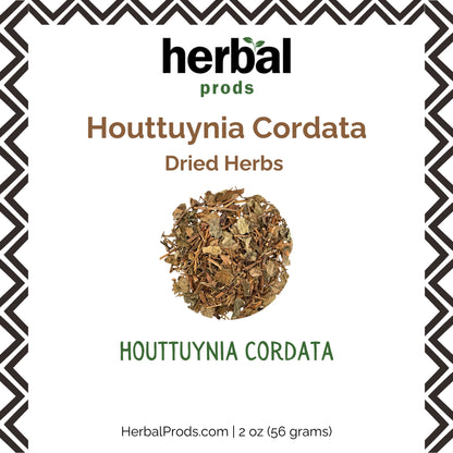 Houttuynia Premium Dried Herb (Houttuynia cordata) | Herbal Prods - Herbal Prods