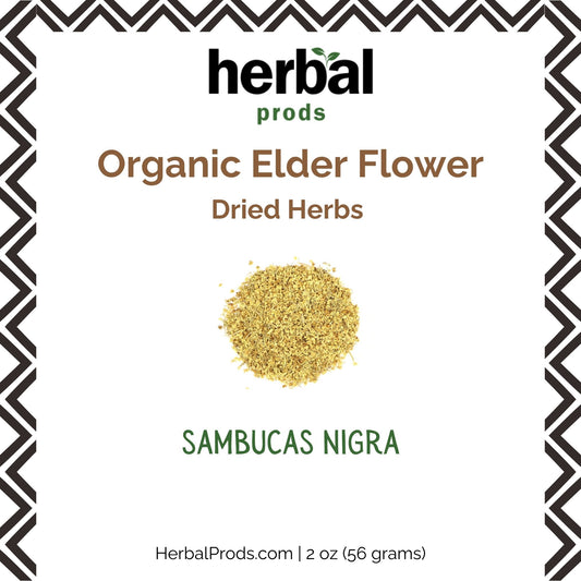 Organic Elder Flower Herb (Sambucus nigra) | Herbal Prods - Herbal Prods